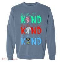Cute Piggie Elephant Cat Motivational Kindness Quote Garment-Dyed Sweatshirt thumb 0