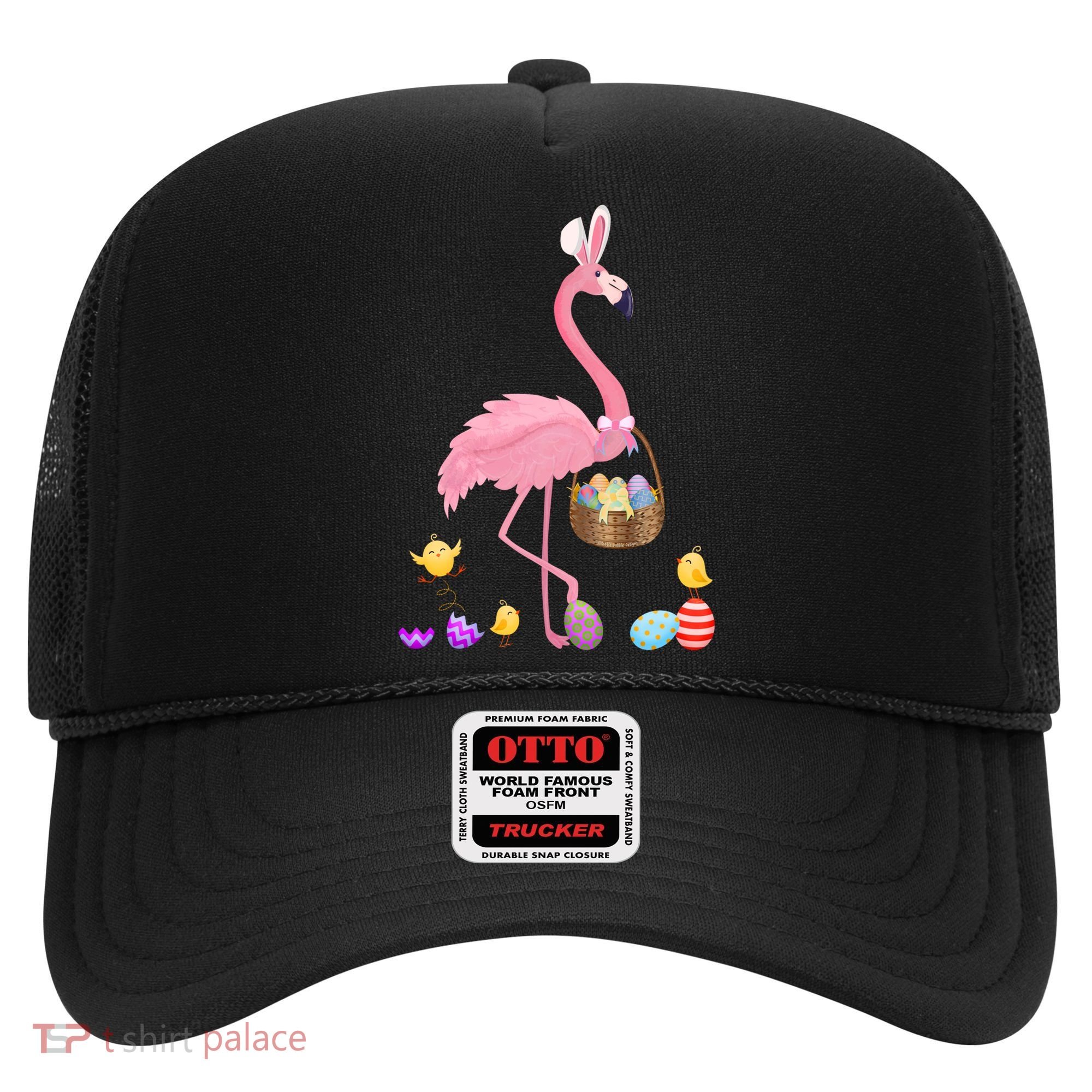 Cool Pretty Easter Gift Flamingo With Easter Basket Gift Hat