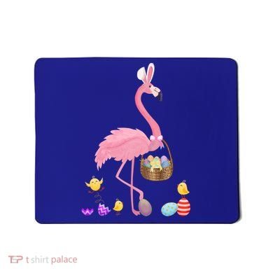 Cool Pretty Easter Gift Flamingo With Easter Basket Gift Mousepad