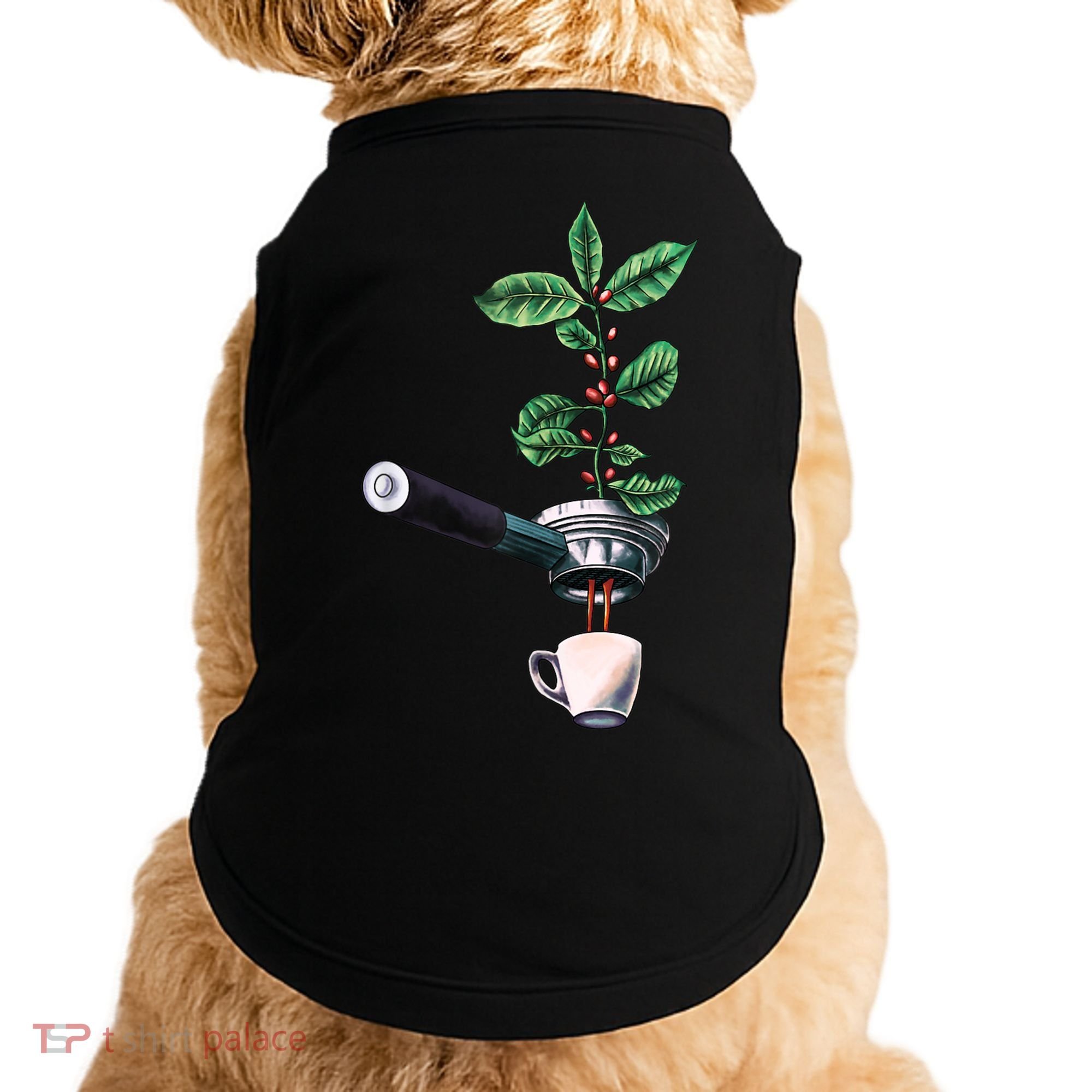 Coffee Plant Espresso Barista Doggie Tank