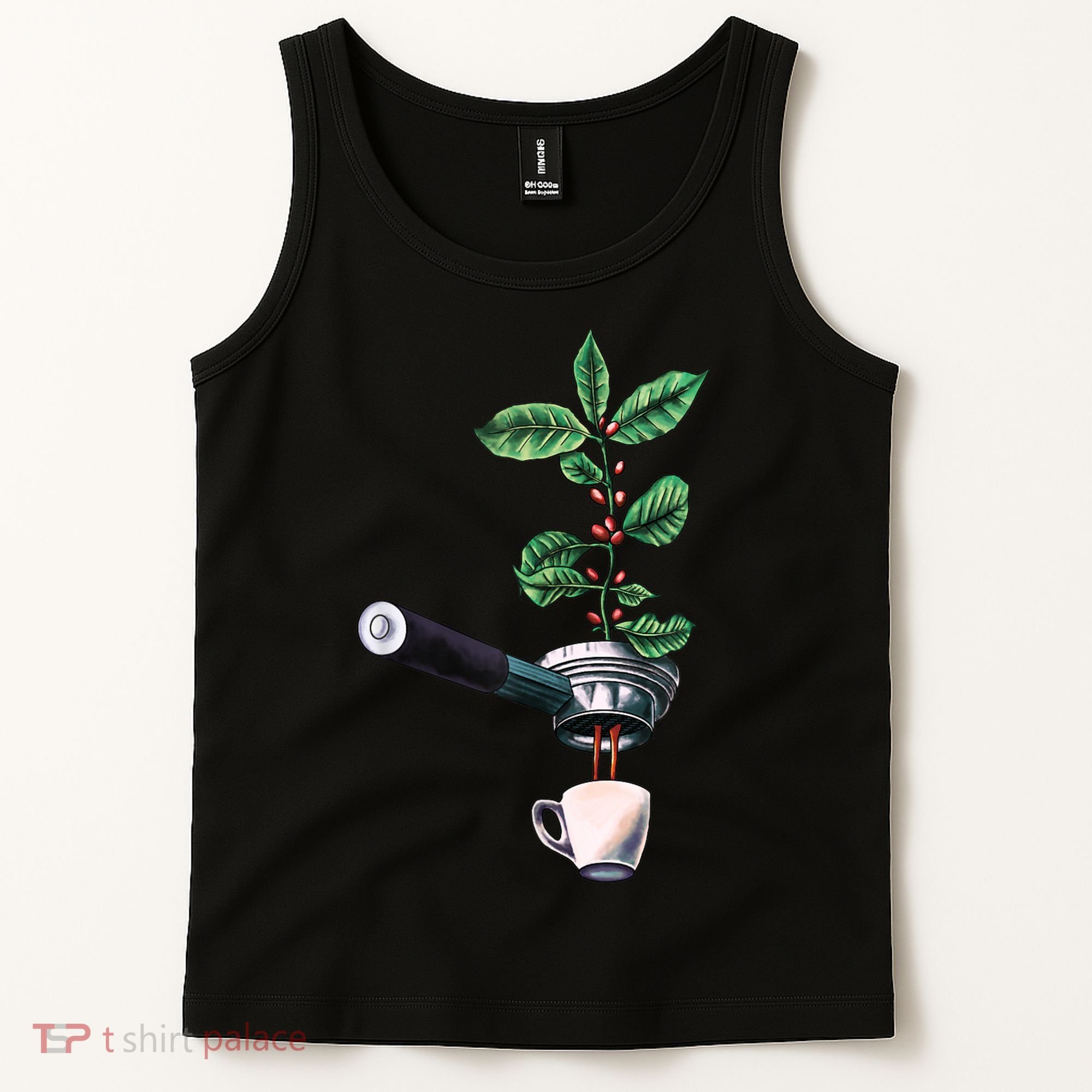 Coffee Plant Espresso Barista Tank Top