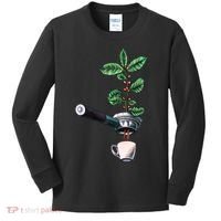 Coffee Plant Espresso Barista Kids Long Sleeve Shirt thumb 0