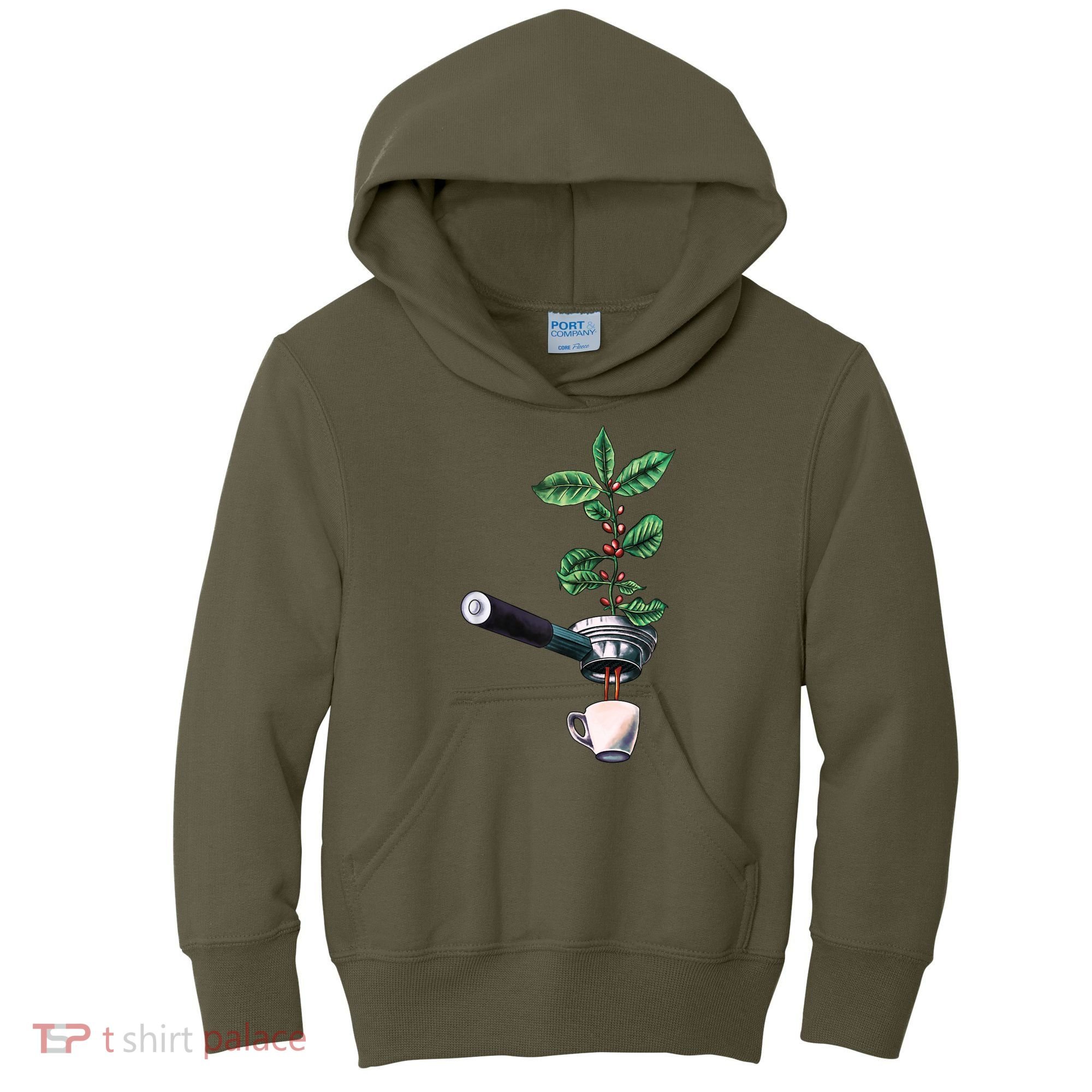 Coffee Plant Espresso Barista Kids Hoodie