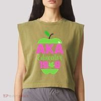 Cute Pretty Educators And Teacher Funny A.K.A Educator Student Garment-Dyed Women's Muscle Tee thumb 2