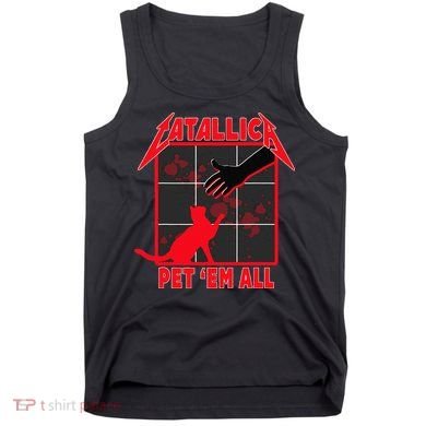 Catallica Pet Em All Funny Cat Tank Top