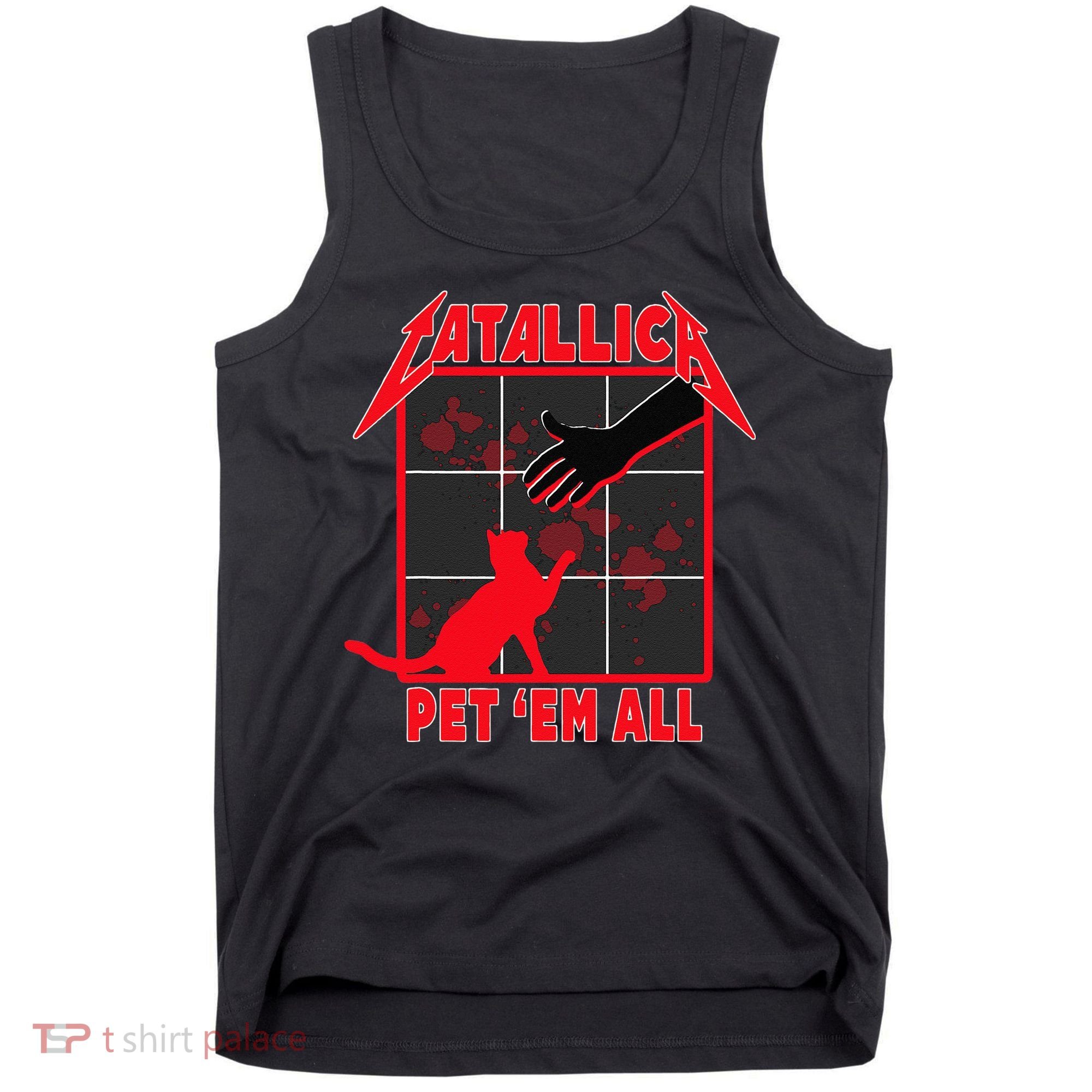Catallica Pet Em All Funny Cat Tank Top