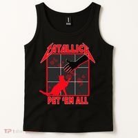Catallica Pet Em All Funny Cat Tank Top thumb 2