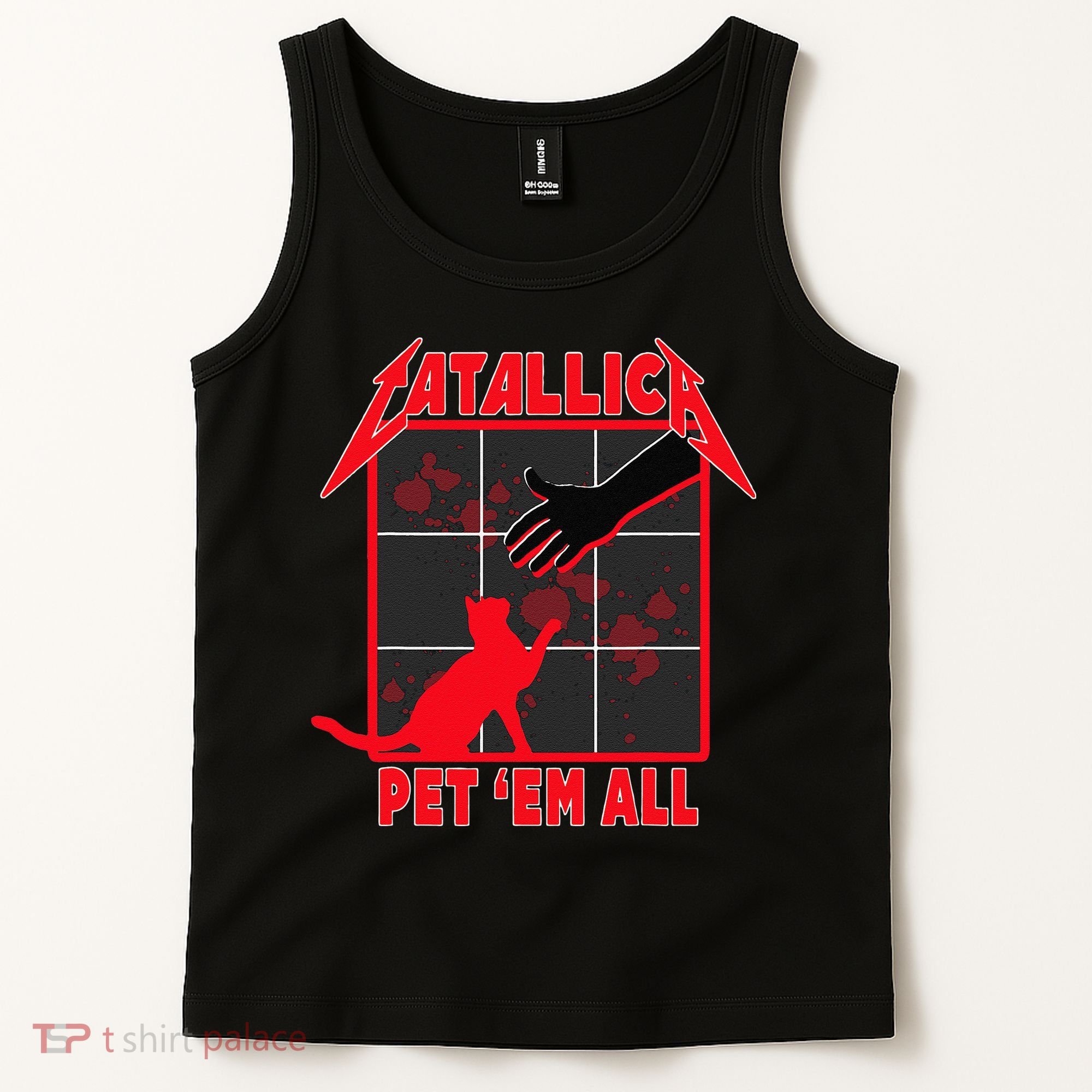 Catallica Pet Em All Funny Cat Tank Top