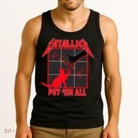Catallica Pet Em All Funny Cat Tank Top thumb 3