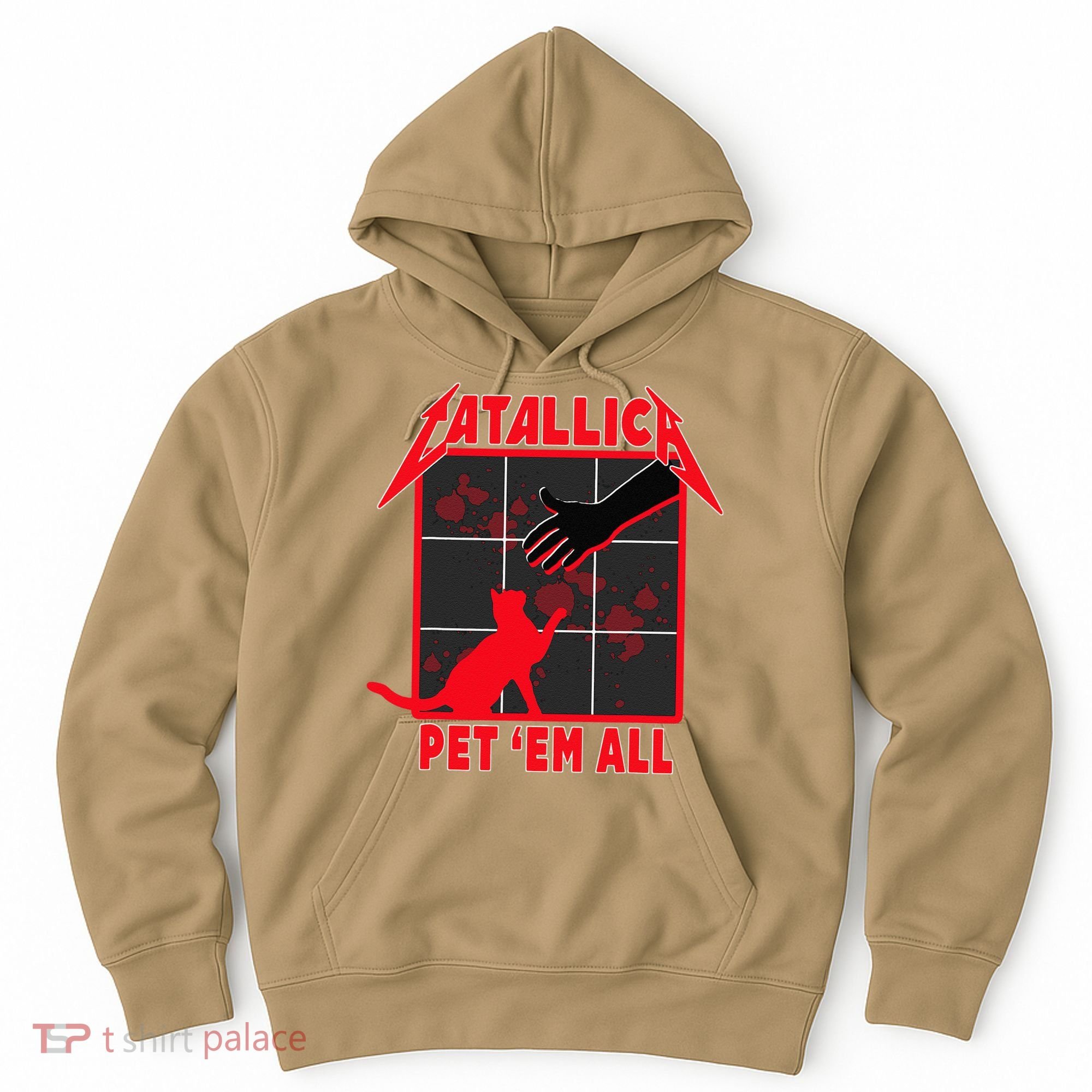 Catallica Pet Em All Funny Cat Hoodie