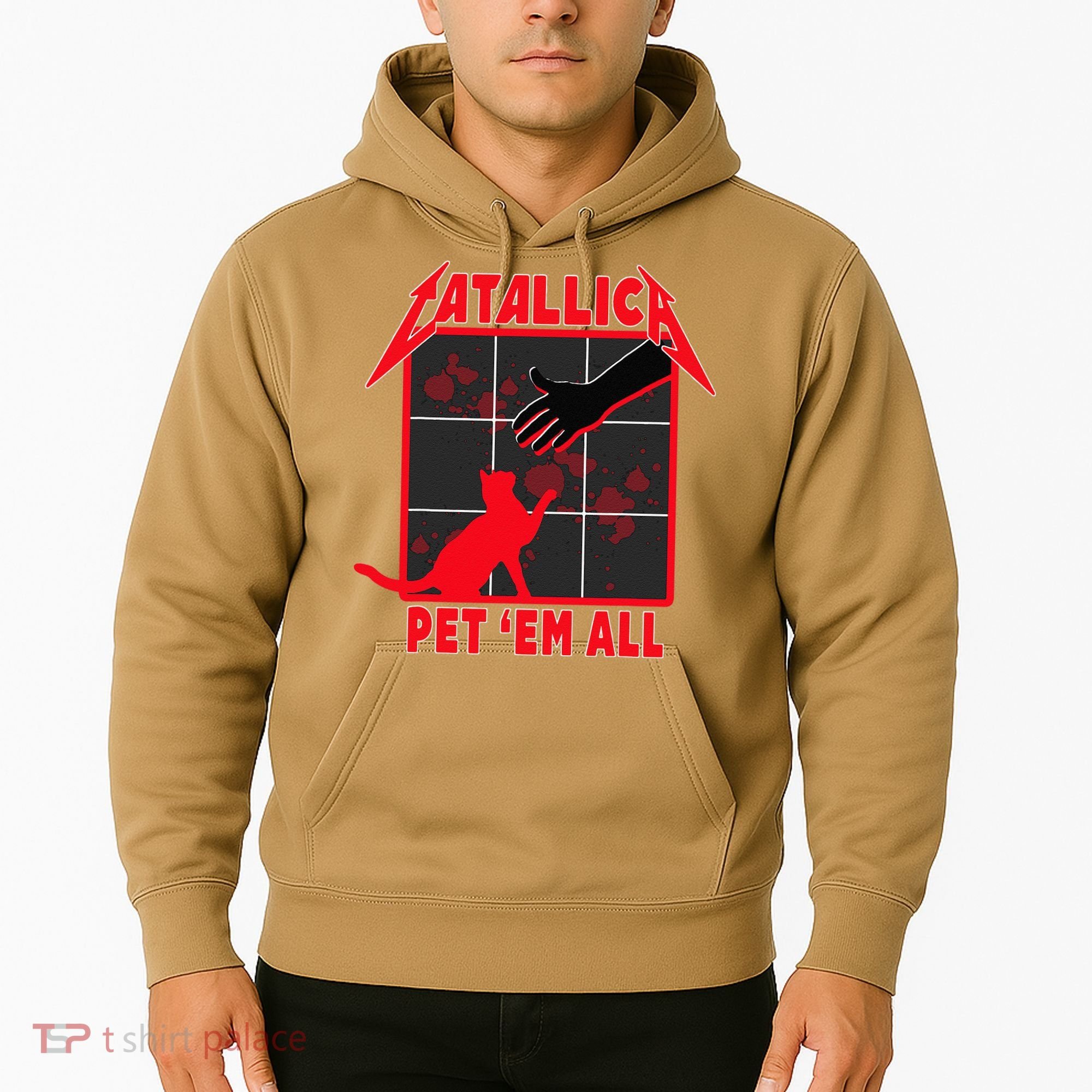 Catallica Pet Em All Funny Cat Hoodie
