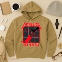 Catallica Pet Em All Funny Cat Hoodie thumb 3