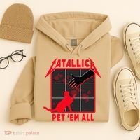 Catallica Pet Em All Funny Cat Hoodie thumb 4