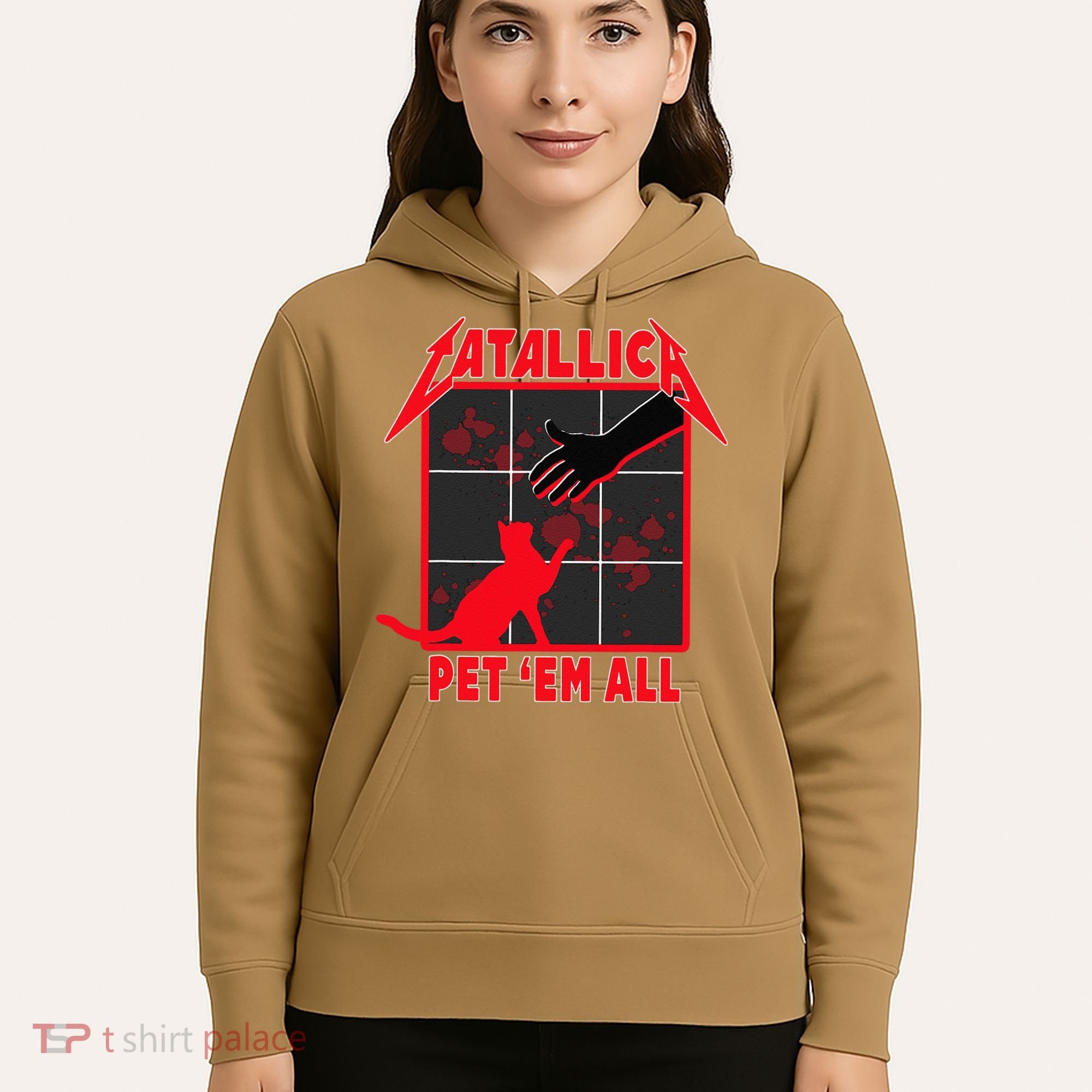 Catallica Pet Em All Funny Cat Hoodie