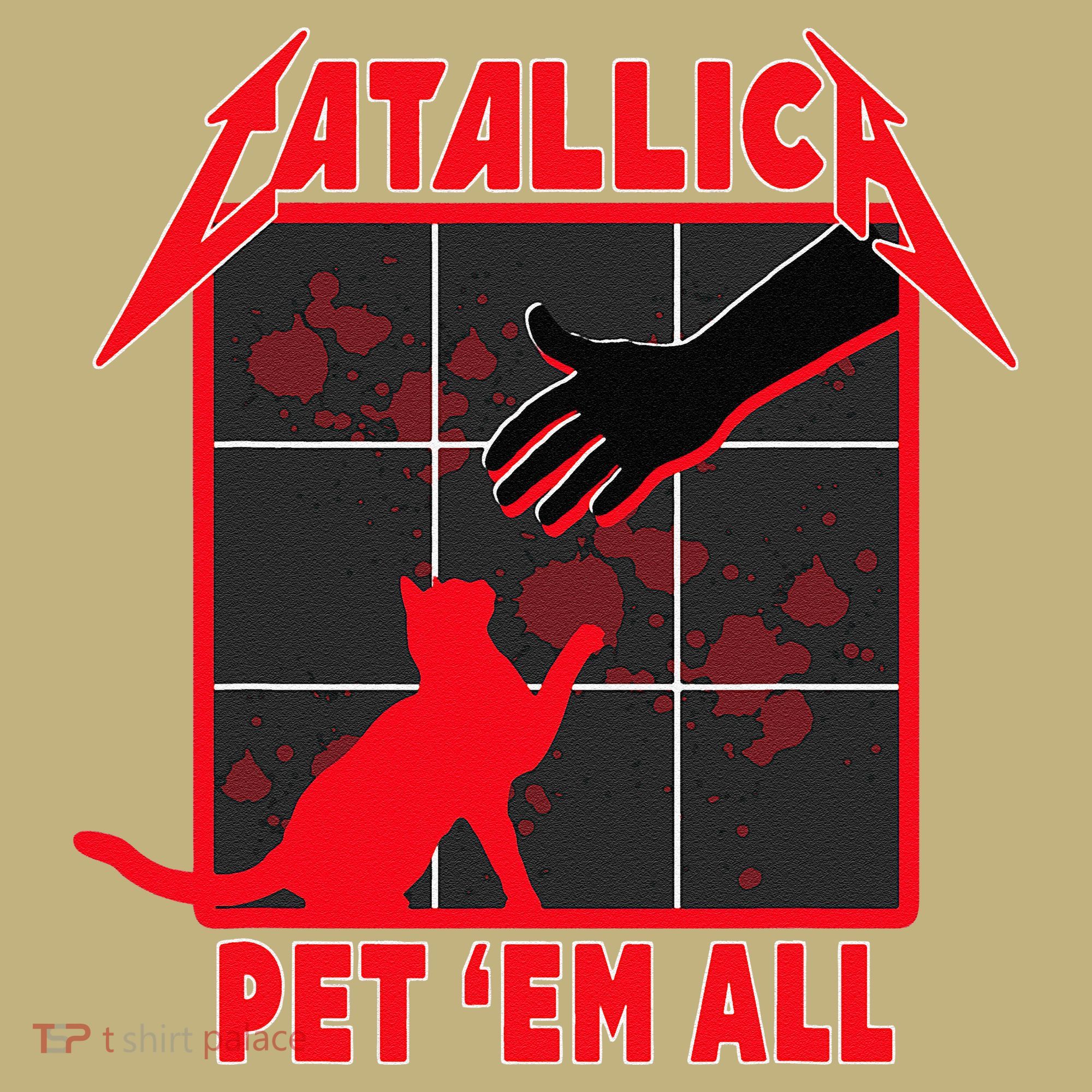 Catallica Pet Em All Funny Cat Kids T-Shirt