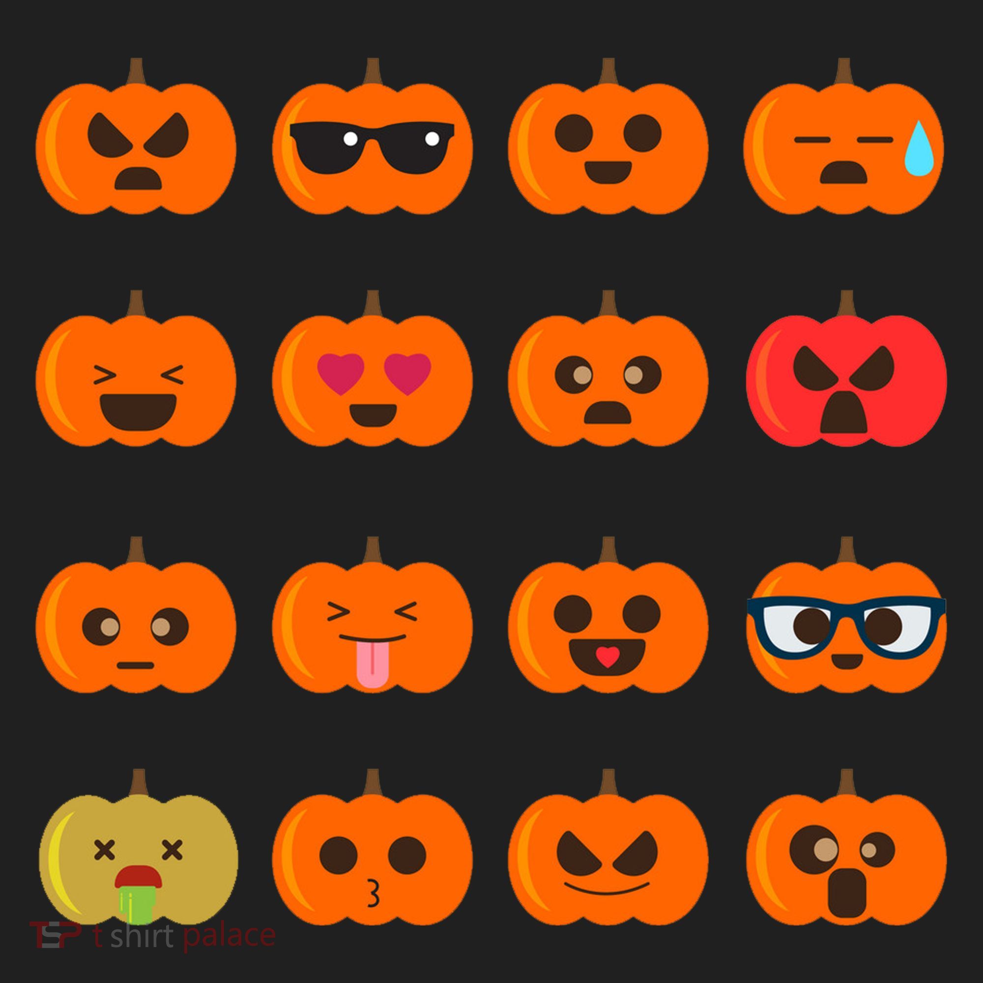 Cute Pumpkin Emoji Women's Sweatshirt