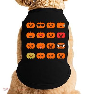 Cute Pumpkin Emoji Doggie Tank