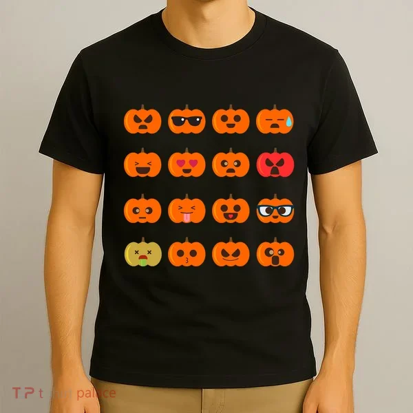 Cute Pumpkin Emoji T-Shirt