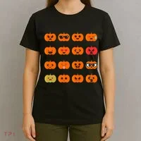 Cute Pumpkin Emoji T-Shirt thumb 4