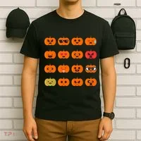 Cute Pumpkin Emoji T-Shirt thumb 6