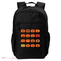 Cute Pumpkin Emoji Backpack thumb 0
