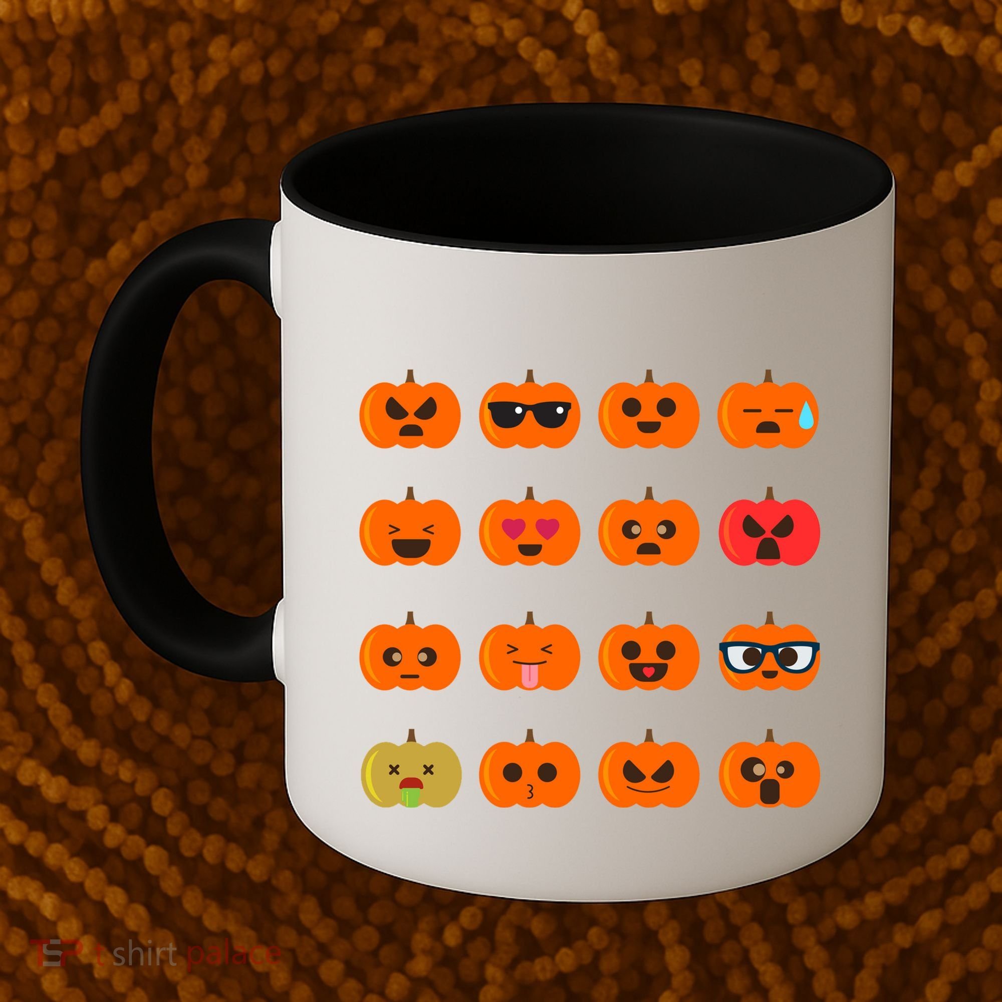 Cute Pumpkin Emoji Coffee Mug