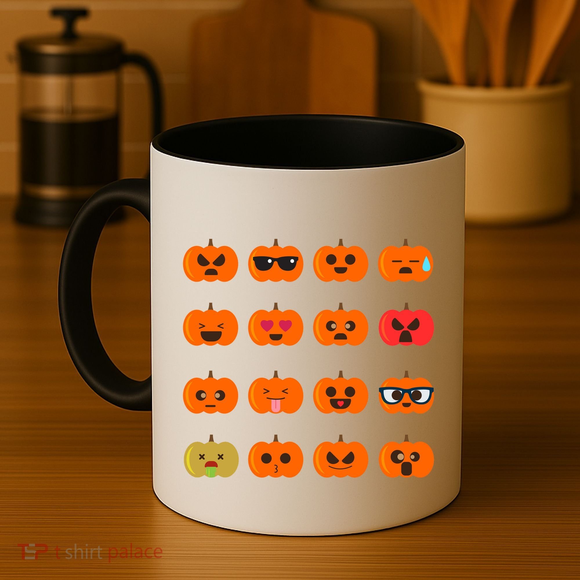 Cute Pumpkin Emoji Coffee Mug
