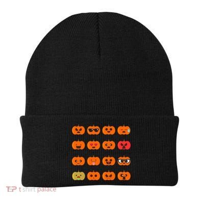 Cute Pumpkin Emoji Beanie