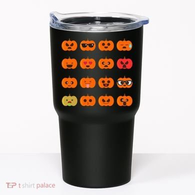 Cute Pumpkin Emoji Tumbler