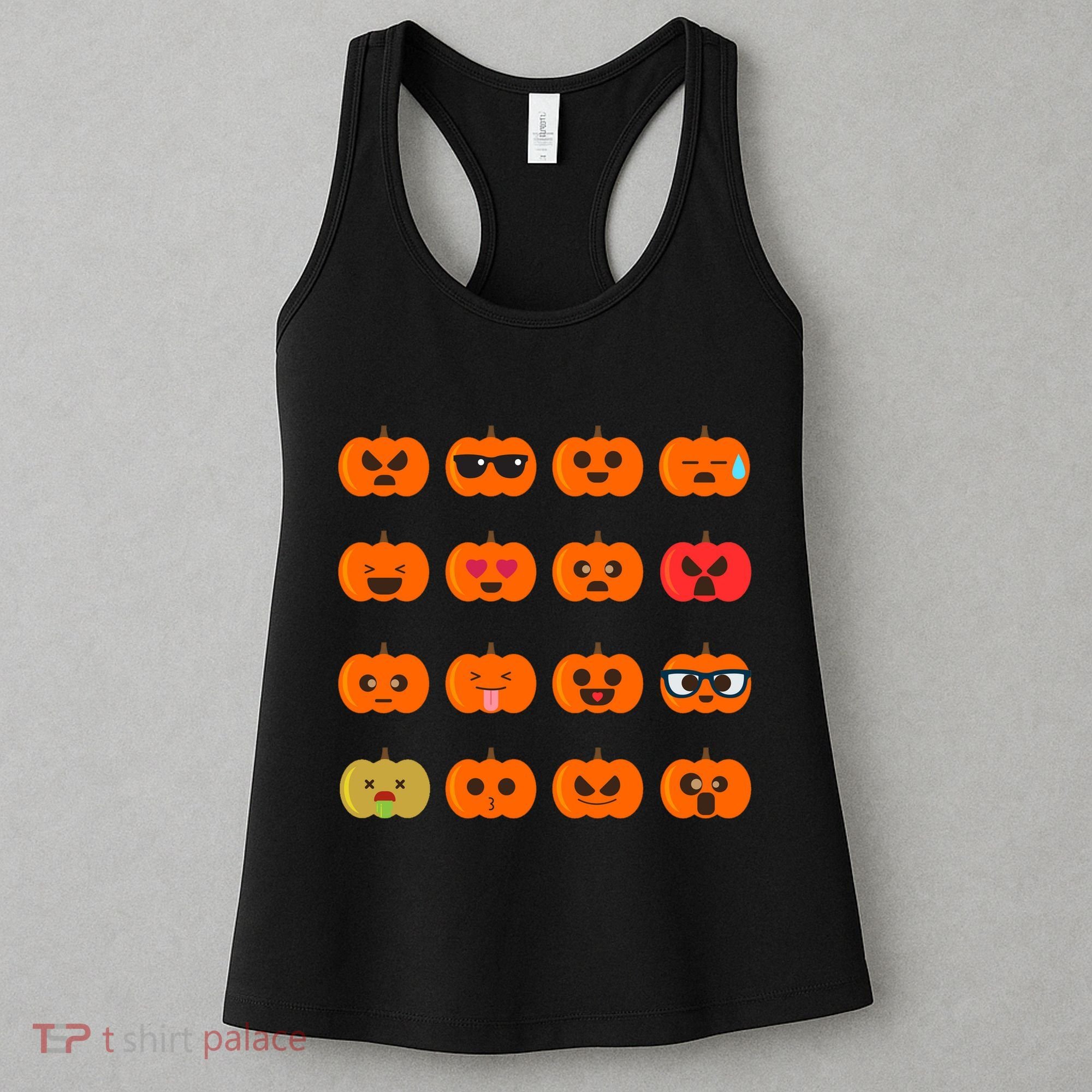 Cute Pumpkin Emoji Women's Tank Top