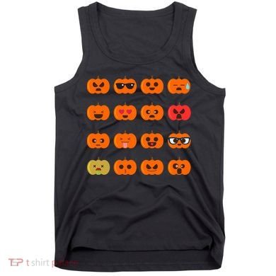 Cute Pumpkin Emoji Tank Top