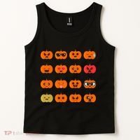 Cute Pumpkin Emoji Tank Top thumb 2