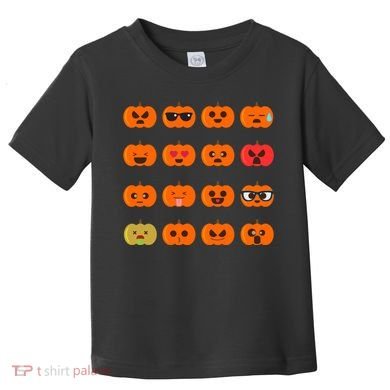 Cute Pumpkin Emoji Toddler T-Shirt