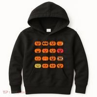 Cute Pumpkin Emoji Kids Hoodie thumb 0