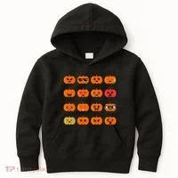 Cute Pumpkin Emoji Kids Hoodie thumb 0