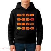 Cute Pumpkin Emoji Kids Hoodie thumb 4