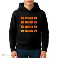 Cute Pumpkin Emoji Kids Hoodie thumb 4