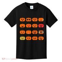 Cute Pumpkin Emoji Kids T-Shirt thumb 0