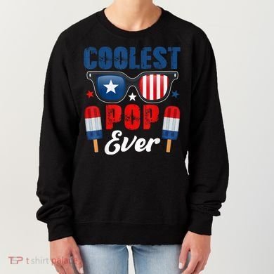 Coolest Pop Ever Popsicle Funny Retro Bomb Fathers Day Gift Women's Sweatshirt
