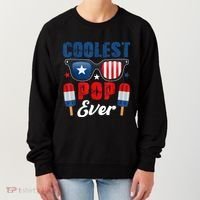 Coolest Pop Ever Popsicle Funny Retro Bomb Fathers Day Gift Women's Sweatshirt thumb 0
