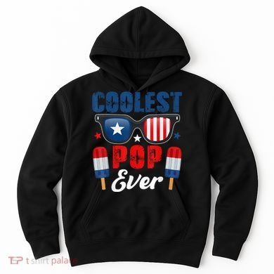Coolest Pop Ever Popsicle Funny Retro Bomb Fathers Day Gift Hoodie