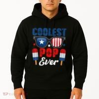 Coolest Pop Ever Popsicle Funny Retro Bomb Fathers Day Gift Hoodie thumb 2