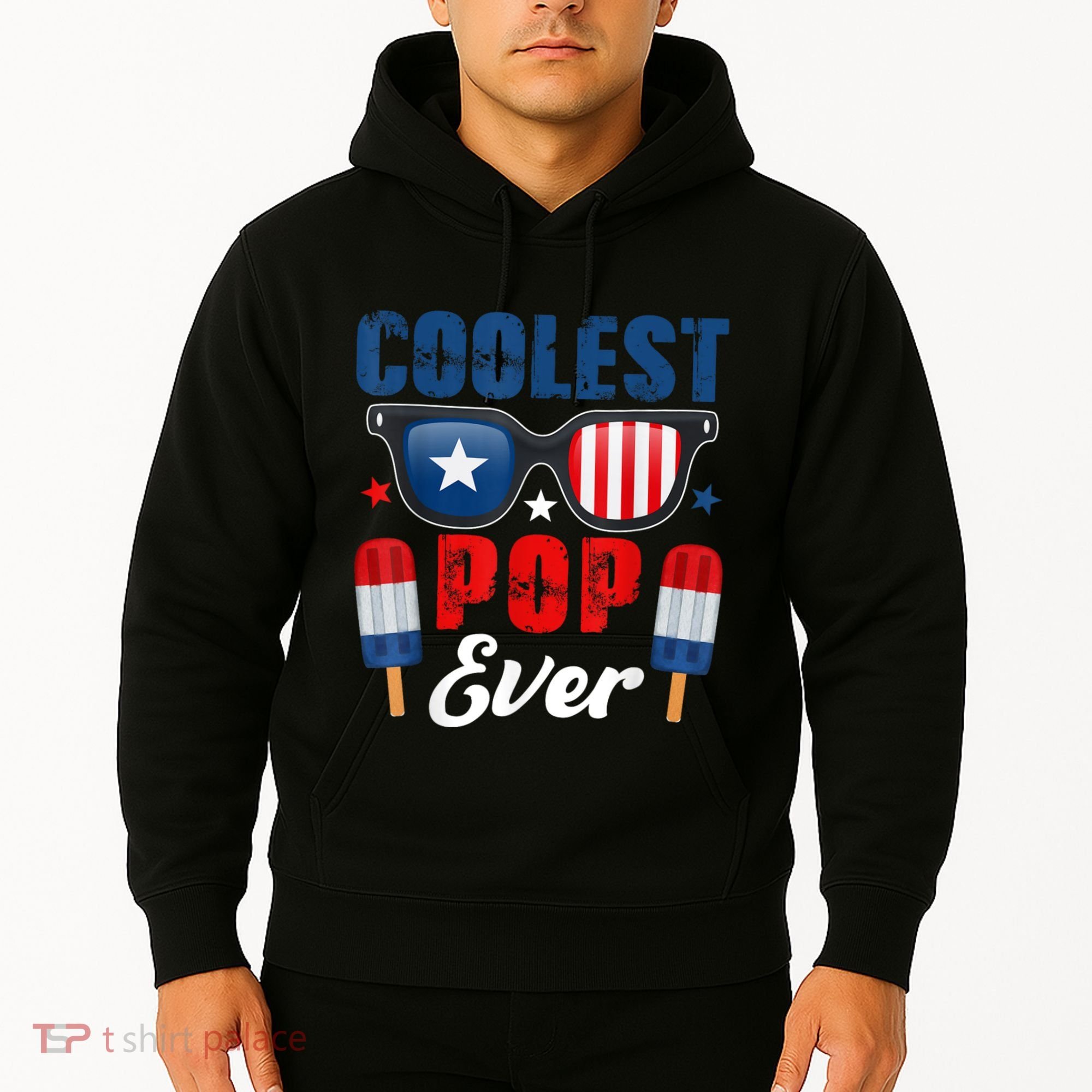 Coolest Pop Ever Popsicle Funny Retro Bomb Fathers Day Gift Hoodie