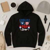 Coolest Pop Ever Popsicle Funny Retro Bomb Fathers Day Gift Hoodie thumb 3