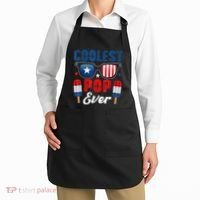 Coolest Pop Ever Popsicle Funny Retro Bomb Fathers Day Gift Apron thumb 2