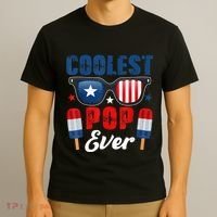 Coolest Pop Ever Popsicle Funny Retro Bomb Fathers Day Gift T-Shirt thumb 3