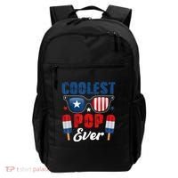 Coolest Pop Ever Popsicle Funny Retro Bomb Fathers Day Gift Backpack thumb 0