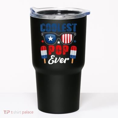 Coolest Pop Ever Popsicle Funny Retro Bomb Fathers Day Gift Tumbler