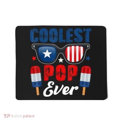 Coolest Pop Ever Popsicle Funny Retro Bomb Fathers Day Gift Mousepad