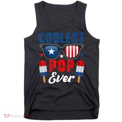 Coolest Pop Ever Popsicle Funny Retro Bomb Fathers Day Gift Tank Top